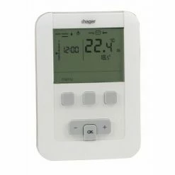 Aktion ???? Programmierbarer Raumthermostat HAGER EK520 Mit Batterien LR6 - HAGER: EK520 ????