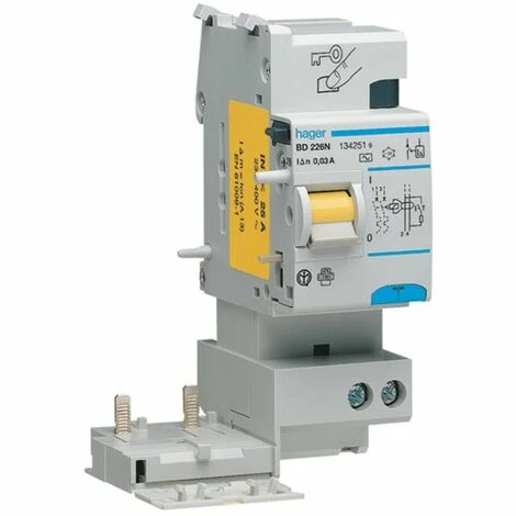 Auslauf ⌛ Hager-Differenzialsperre 2P 25A 30mA AC 2 Module BD226N ⭐ 1 Auslauf ⌛ Hager-Differenzialsperre 2P 25A 30mA AC 2 Module BD226N ⭐