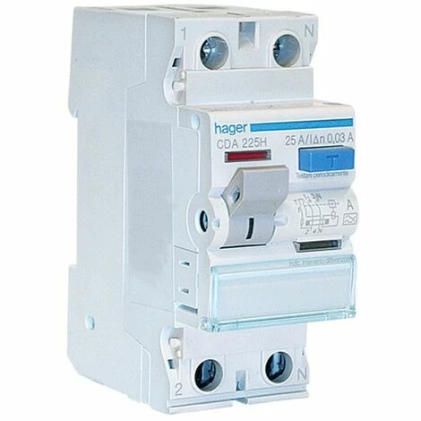 Blitzangebot ???? Hager Reiner Fehlerstrom-Schutzschalter 2P 25A 30MA A 2 Module CDA225H ???? 1 Blitzangebot ???? Hager Reiner Fehlerstrom-Schutzschalter 2P 25A 30MA A 2 Module CDA225H ????