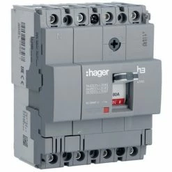 Bestpreis ✨ Hager X160 4P 18KA 80A Thermomagnetischer Schutzschalter HDA081L ????