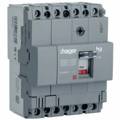 Am billigsten ???? Hager 4P 125A 18KA X160 Schutzschalter Mit Panzergehäuse HDA126L ❤️