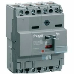Bestes Angebot ❤️ Hager 4P 160A 25KA X160 Thermomagnetischer Schutzschalterkasten HHA161H ????