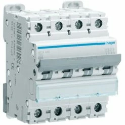 Budget ❤️ Leistungsschalter 4P Hager 10A 6KA C 4 Module MCA410 ????