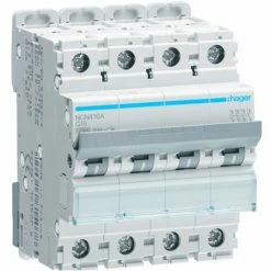 Großhandel ???? Leistungsschalter 4P Hager 16A 10KA C 4 Module NCN416A ✨