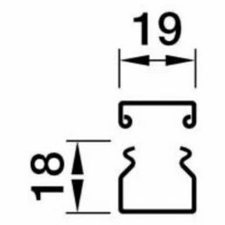 Bestpreis ???? 2 Meter Hager Installationskanal Stahlblech, 18 X 19 X 2000 Mm, Verkehrsweiß Lackiert ✨