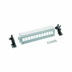 Bestes Angebot ???? Hager Patchpanel 12-fach Leer Für Keystone/Hutschiene FZ12MK ????