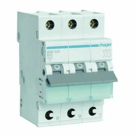 Bester Verkauf ???? Hager Leitungsschutzschalter AC B 25A 3p 415V 6kA 3TE 50Hz Zusatzeinrichtungen Möglich MBS325 ⭐ 1 Bester Verkauf ???? Hager Leitungsschutzschalter AC B 25A 3p 415V 6kA 3TE 50Hz Zusatzeinrichtungen Möglich MBS325 ⭐