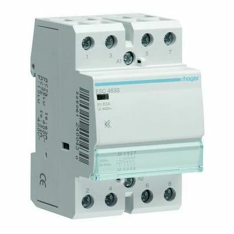 Bestes Angebot ???? Hager Installationsschütz 63A 230V/UC 400V/UC 4S 6500W/AGL 3000VA/LL 3TE ESC463S ✨ 1 Bestes Angebot ???? Hager Installationsschütz 63A 230V/UC 400V/UC 4S 6500W/AGL 3000VA/LL 3TE ESC463S ✨