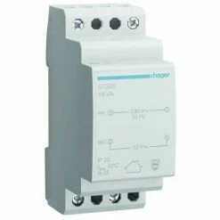 Schlussverkauf ???? Hager Sicherheitstrafo 230V 12V 1,5A REG 2TE F.Reiheneinbau Kurzschlusssicher ST320 ????
