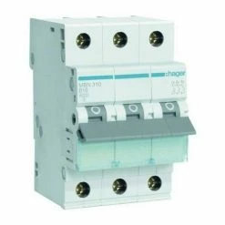 Rabatt ???? Hager Leitungsschutzschalter AC B 10A 3p 415V 6kA 3TE 50Hz Zusatzeinrichtungen Möglich MBN310 ????
