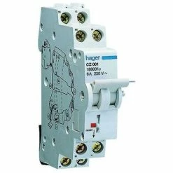 Am billigsten ???? Hager Hilfsschalter 1S 1Ö FI-Schutzschalt 6A 230V 1TE AC CZ001 ????