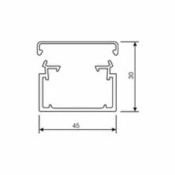 Besorgen ???? 2 Meter Hager Installationskanal PVC LF, 30 X 45 X 2.000 Mm, Verkehrsweiß ????