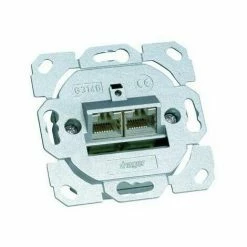 Billig ❤️ Hager Anschlussdose Cat6 UP 2xRJ45 Kanaleinb Bodentank/Unterflur LSA Designfähig G3140 ????