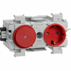 Budget ⌛ Hager STECKDOSE/SCHALTER FRONTR. ROT (GS11013020) ????