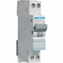 Billig ???? HAGER Leitungsschutzschalter Schmalbau 16A 1P+N C 6kA 1TE ????