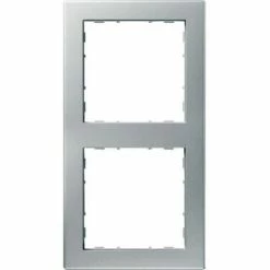 Bestpreis ???? HAGER Kallysto.pur 2-fach Rahmen Silber Thermoplast ✨