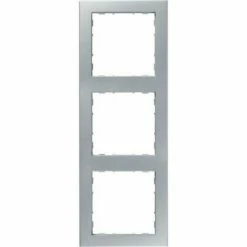 Bestpreis ⌛ HAGER Kallysto.pur 3-fach Rahmen Silber Thermoplast ????