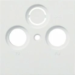 Besorgen ⭐ HAGER Kallysto Abdeckung Für Sat/Antennendose 3-Loch Brillantweiß ????