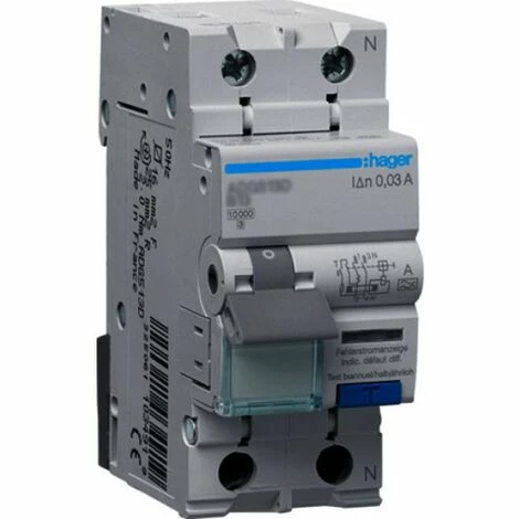 Bestes Angebot ❤️ Hager FI/LS 1P+N 10KA C-13A 30MA A-G (ADG563D) ???? 1 Bestes Angebot ❤️ Hager FI/LS 1P+N 10KA C-13A 30MA A-G (ADG563D) ????