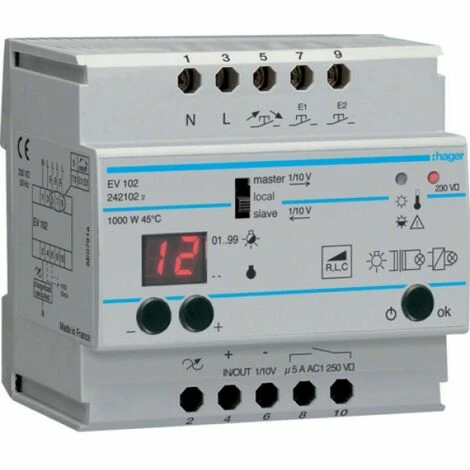 Bester Verkauf ⭐ Hager UNIVERSALFERNDIMMER 1000W KOMF (EV 102) ❤️ 1 Bester Verkauf ⭐ Hager UNIVERSALFERNDIMMER 1000W KOMF (EV 102) ❤️