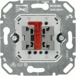 Blitzangebot ❤️ HAGER Kallysto Wippschalter Einsatz Kontroll Wechsel Mit N-Klemme ????