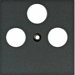 Schlussverkauf ???? HAGER Lumina | Abdeckung R/TV/SAT Televes Lumina Schwarz WL6323 ????