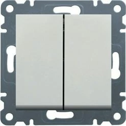 Beste Bewertungen von ???? HAGER Lumina | Polarweißer Doppelschalter WL0040 ????