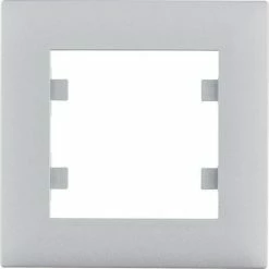 Bestpreis ???? HAGER Lumina Intensiv | Rahmen 1 Element Silber WL5512 ????