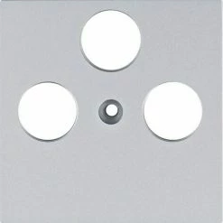 Brandneu ???? HAGER Lumina | Abdeckung R/TV/SAT Televes Lumina Silber WL6322 ????