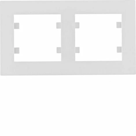 Budget ❤️ HAGER Lumina Intensiv | Polarweißer Horizontaler Rahmen 2 Elemente WL5720 ???? 1 Budget ❤️ HAGER Lumina Intensiv | Polarweißer Horizontaler Rahmen 2 Elemente WL5720 ????