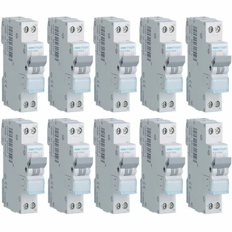 Top 10 ???? Hager Kit Leitungsschutzschalter 1P+N 16A 4,5KA C 1 Modul MJN516A ???? 1 Top 10 ???? Hager Kit Leitungsschutzschalter 1P+N 16A 4,5KA C 1 Modul MJN516A ????