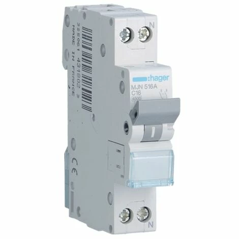 Top 10 ???? Hager Kit Leitungsschutzschalter 1P+N 16A 4,5KA C 1 Modul MJN516A ???? 2 Top 10 ???? Hager Kit Leitungsschutzschalter 1P+N 16A 4,5KA C 1 Modul MJN516A ???? – Bild 2