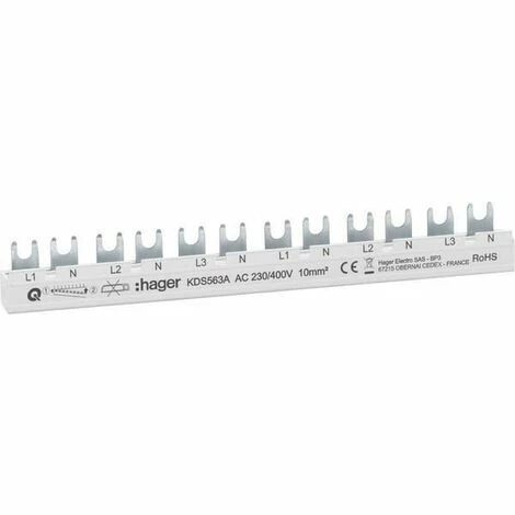 Bestpreis ✔️ Hager Phasenschiene 12 Module KDS563A ???? 1 Bestpreis ✔️ Hager Phasenschiene 12 Module KDS563A ????