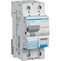 Brandneu ???? HAGER FI/LS-SCHALTER 1P+N 10KA C-16A 30MA ADA566D ????