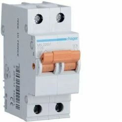 Bestpreis ???? HAGER MN225V | Leistungsschalter MN 2P 25A Kurve C ????