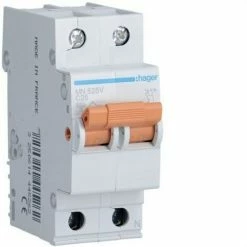 Aktion ???? HAGER MN525V | Leistungsschalter MN 1P+N 25A Kurve C ????