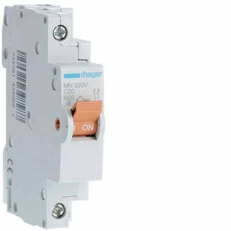 Großhandel ✨ HAGER MN920V | Leistungsschalter MN 1P+N 20A Kurve C ???? 1 Großhandel ✨ HAGER MN920V | Leistungsschalter MN 1P+N 20A Kurve C ????