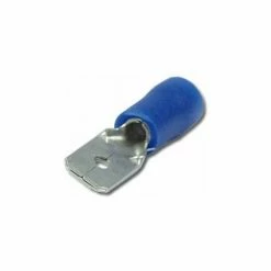 Blitzangebot ???? Flachstecker 1,5 - 2,5 Mm², Blau, Stec Kgröße 6,4 X 0,8 Mm, Inhalt 25 Stück 0775100433 Flachstecker Hager ????