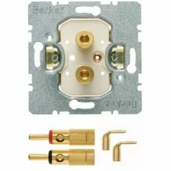 Aktion ✔️ HAGER HÄGER? M CANISM ST RO LAUTSPRECHERBUCHSE + 2 BUCHSEN ???? -HAGER SHOP 59977928 3