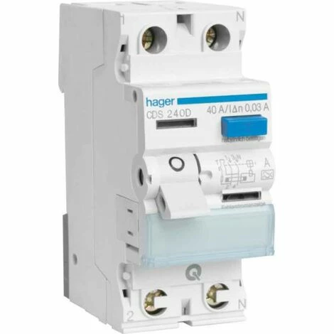 Neu ⌛ Hager FI-Schutzschalter CFA240D ???? 1 Neu ⌛ Hager FI-Schutzschalter CFA240D ????
